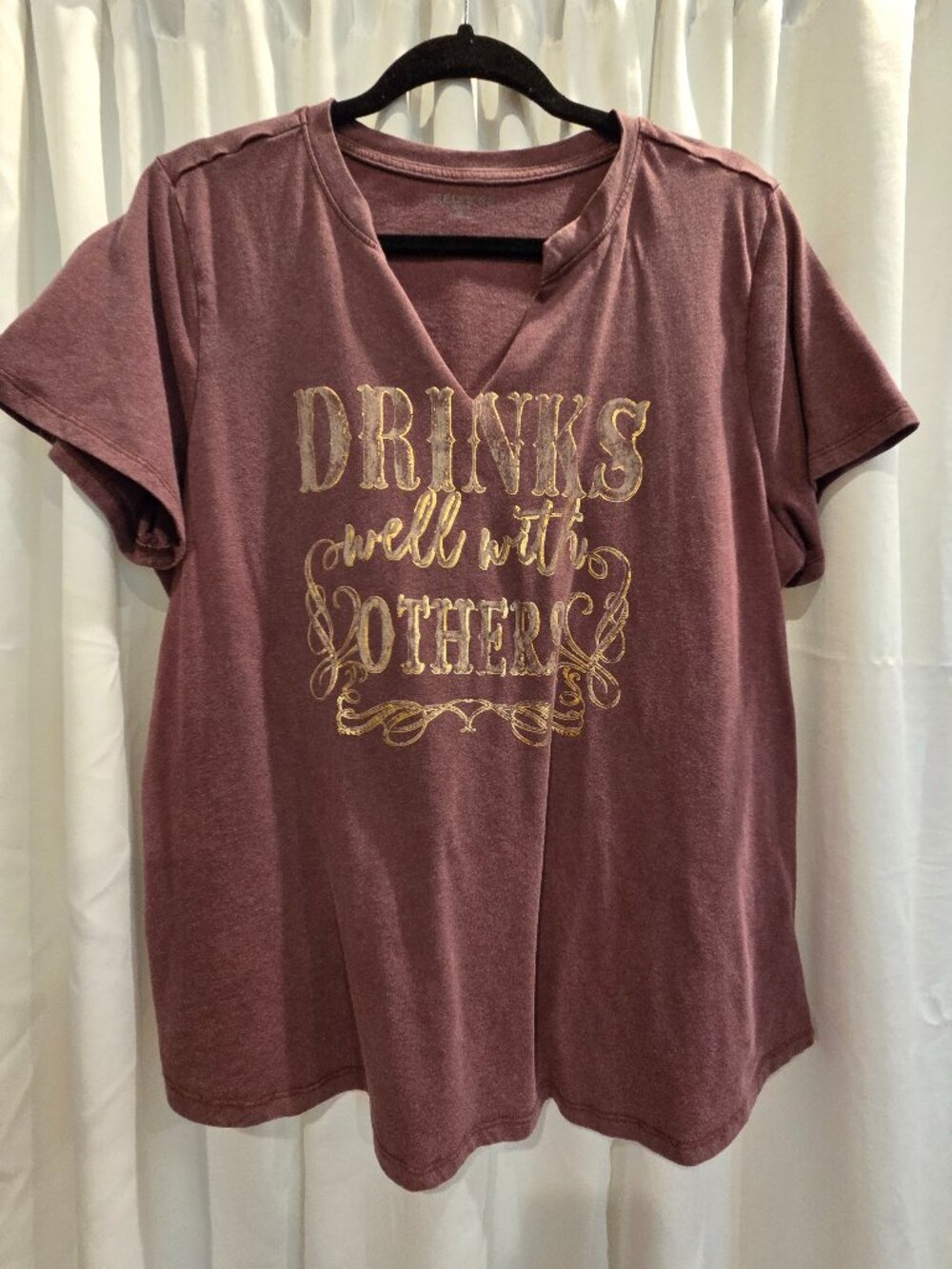 Drinks Well With Others Classic Fit Graphic Tee ~ 0X